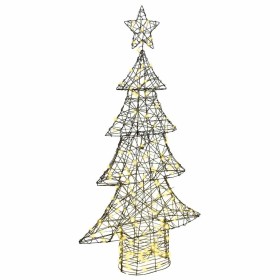 Árbol de Navidad con 160 LED cálido 150 cm Ratán Árbol de Navidad con 160 LED cálido 150 cm Ratán