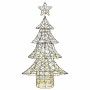 Árbol de Navidad con 160 LED cálido 150 cm Ratán