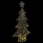 Árbol de Navidad con 160 LED cálido 150 cm Ratán
