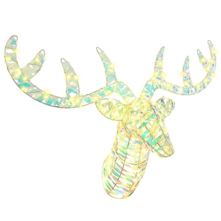 trineo tirado por reno cálido 60 cm PET