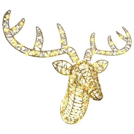 trineo tirado por reno cálido 60 cm PET