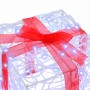 Caja de Regalo con 60 LED 3 pcs frío 20 x 20 x 20 cm Acrílico