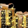 Caja de Regalo con 60 LED 3 pcs cálido 20 x 20 x 20 cm PET