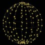 Bola con 384 LED 2 pcs cálido 60 cm Metal