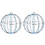 Bola con 192 LED 2 pcs frío 30 cm Metal