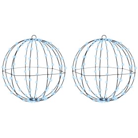 Bola con 320 LED 2 pcs frío 50 cm Metal Bola con 320 LED 2 pcs frío 50 cm Metal