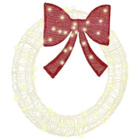 Corona con luces de tiras LED cálido 75 cm Acrílico Corona con luces de tiras LED cálido 75 cm Acrílico