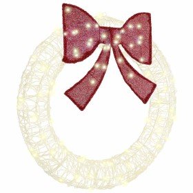 Corona con luces de tiras LED cálido 90 cm Acrílico Corona con luces de tiras LED cálido 90 cm Acrílico