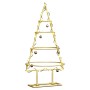 Árbol de Navidad de metal con soporte Dorado 60 cm