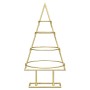 Árbol de Navidad de metal con soporte Dorado 60 cm