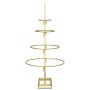 Árbol de Navidad de metal con soporte Dorado 60 cm