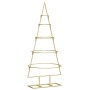 Árbol de Navidad de metal con soporte Dorado 90 cm
