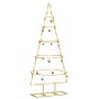Árbol de Navidad de metal con soporte Dorado 90 cm