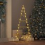 Árbol de Navidad de metal con soporte Dorado 90 cm