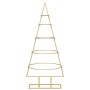 Árbol de Navidad de metal con soporte Dorado 90 cm