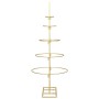 Árbol de Navidad de metal con soporte Dorado 90 cm