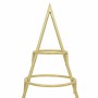 Árbol de Navidad de metal con soporte Dorado 90 cm