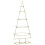 Árbol de Navidad de metal con soporte Dorado 125 cm