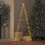 Árbol de Navidad de metal con soporte Dorado 125 cm