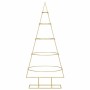 Árbol de Navidad de metal con soporte Dorado 125 cm