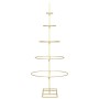 Árbol de Navidad de metal con soporte Dorado 125 cm