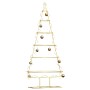 Árbol de Navidad de metal con soporte Dorado 150 cm