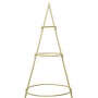 Árbol de Navidad de metal con soporte Dorado 180 cm