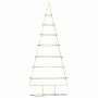 Árbol de Navidad de metal con soporte Dorado 210 cm