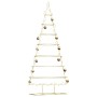 Árbol de Navidad de metal con soporte Dorado 210 cm
