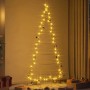 Árbol de Navidad de metal con soporte Dorado 210 cm