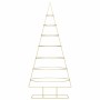 Árbol de Navidad de metal con soporte Dorado 210 cm