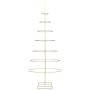 Árbol de Navidad de metal con soporte Dorado 210 cm