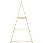Árbol de Navidad de metal con soporte Dorado 210 cm