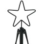 Árbol Cono de Navidad con soporte Negro 125 cm Acero
