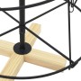 Árbol Cono de Navidad con soporte Negro 125 cm Acero