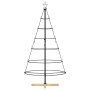 Árbol Cono de Navidad con soporte Negro 150 cm Acero