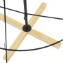 Árbol Cono de Navidad con soporte Negro 150 cm Acero