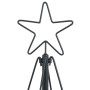 Árbol Cono de Navidad con soporte Negro 180 cm Acero