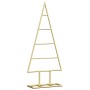 Árbol de Navidad de metal con soporte Dorado 60 cm