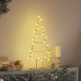 Árbol de Navidad de metal con soporte Dorado 60 cm