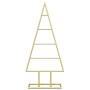 Árbol de Navidad de metal con soporte Dorado 60 cm