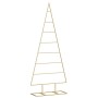 Árbol de Navidad de metal con soporte Dorado 125 cm