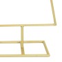 Árbol de Navidad de metal con soporte Dorado 125 cm