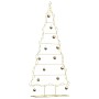 Árbol de Navidad de metal con soporte Dorado 180 cm