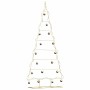 Árbol de Navidad de metal con soporte Dorado 210 cm