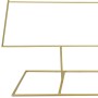 Árbol de Navidad de metal con soporte Dorado 210 cm