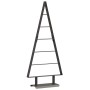 Árbol de Navidad de metal con soporte Negro 90 cm Acero