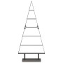 Árbol de Navidad de metal con soporte Negro 90 cm Acero