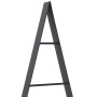 Árbol de Navidad de metal con soporte Negro 90 cm Acero