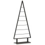 Árbol de Navidad de metal con soporte Negro 125 cm Acero
